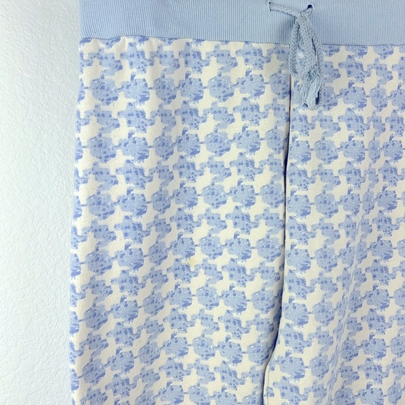 Pajamagram Women’s Fleece Lined Sweatshirt and Sweat Pants Blue Cream Sz Small - Picture 10 of 10